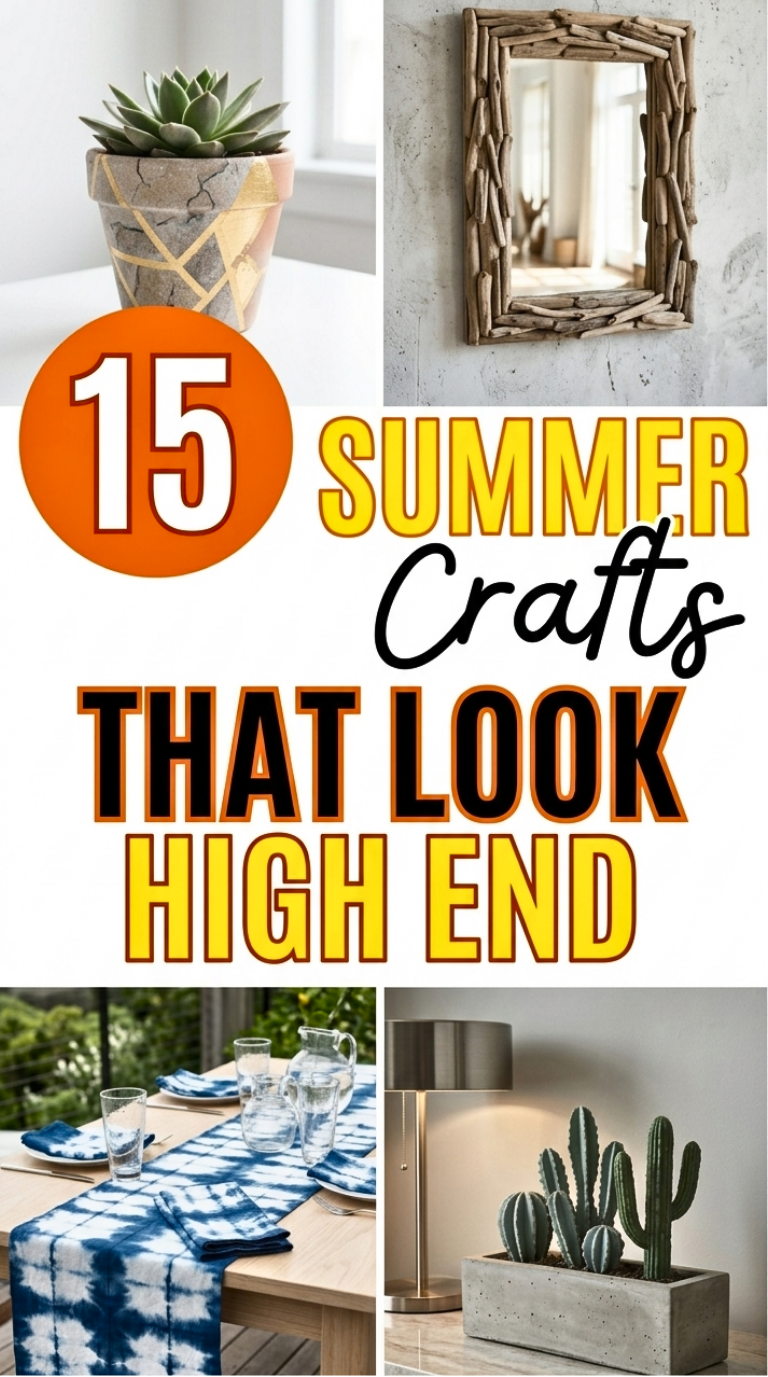 15 Cheap Summer Crafts That Look High End Awe-Inspiring Quick Picks