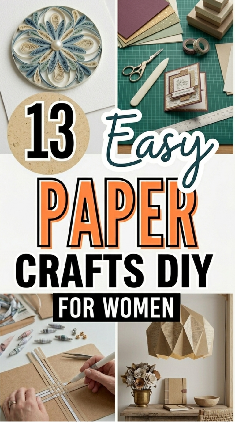 13 Easy Paper Crafts DIY for Women Over 40 You’ll Love