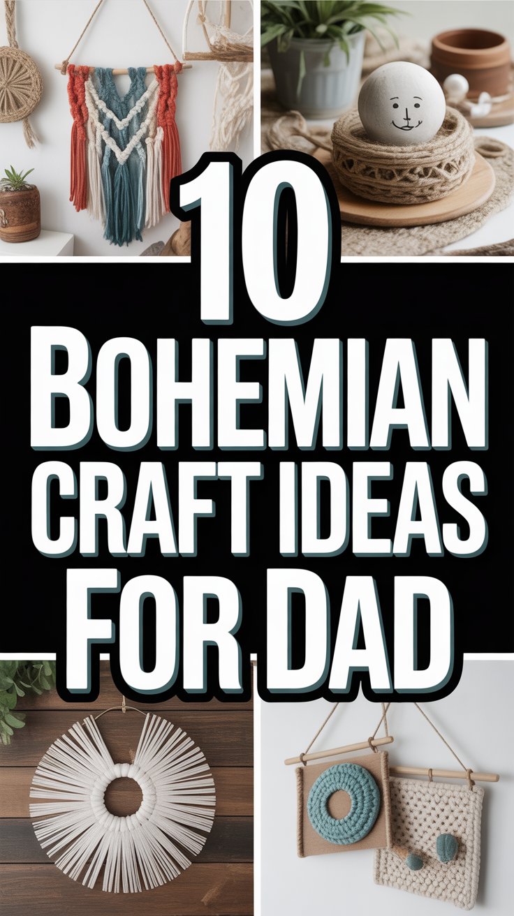 🌿 Bohemian Craft Ideas for Dad: Unique Handmade Gifts