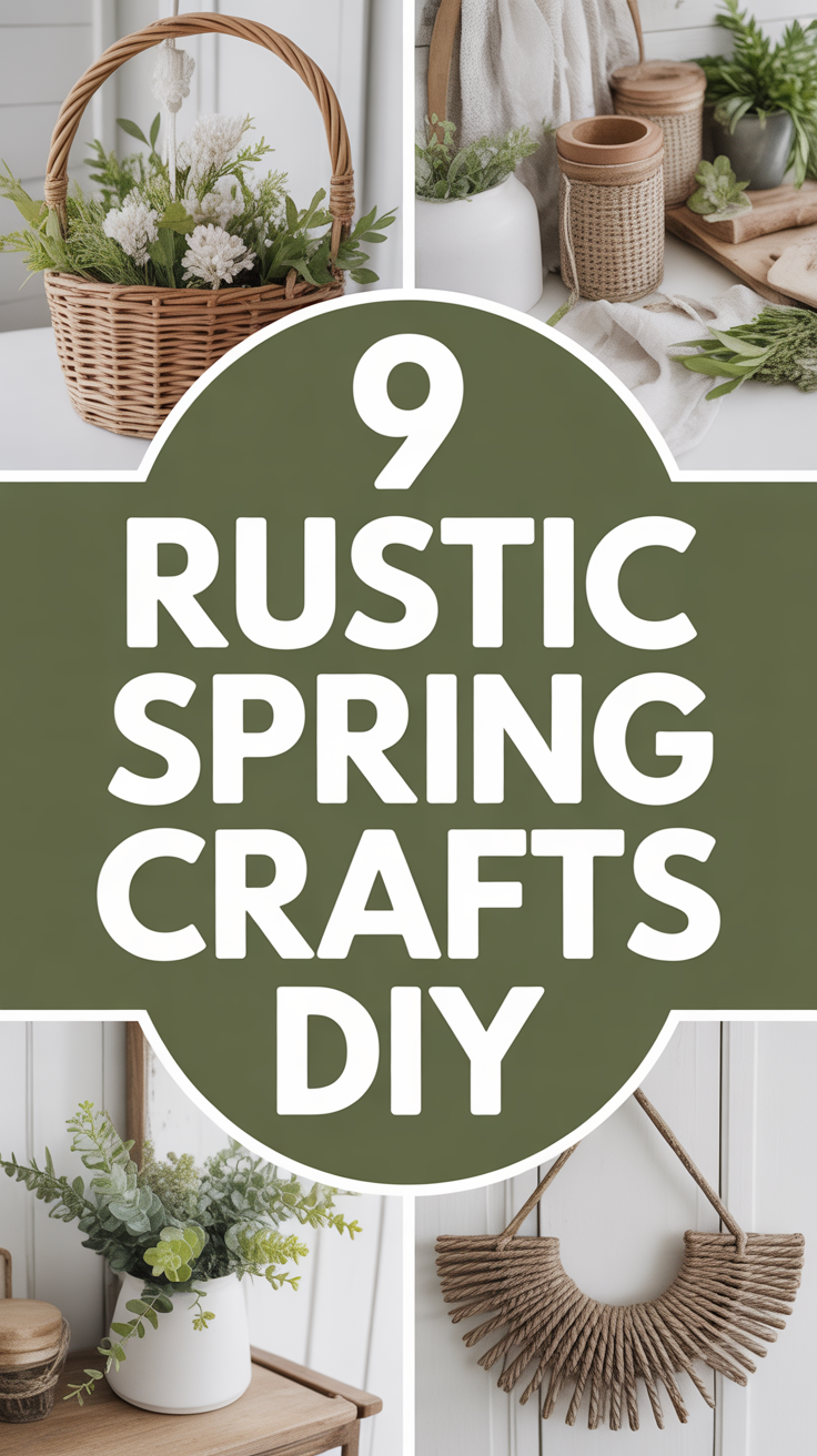 🌿 Rustic Spring Crafts DIY Ideas for Charming Home Decor