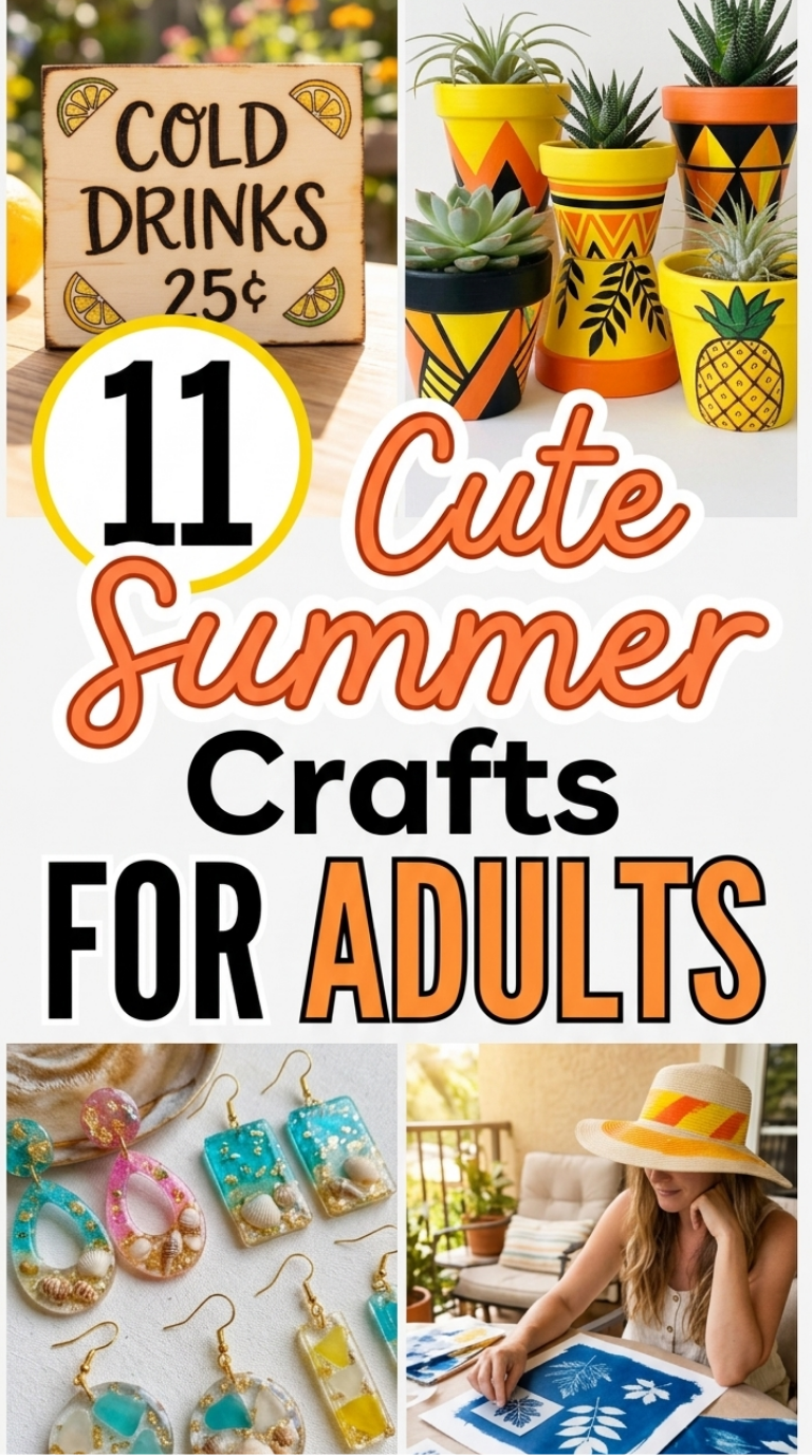 11 Cute Summer Crafts for Adults Who Love Aesthetic Decor