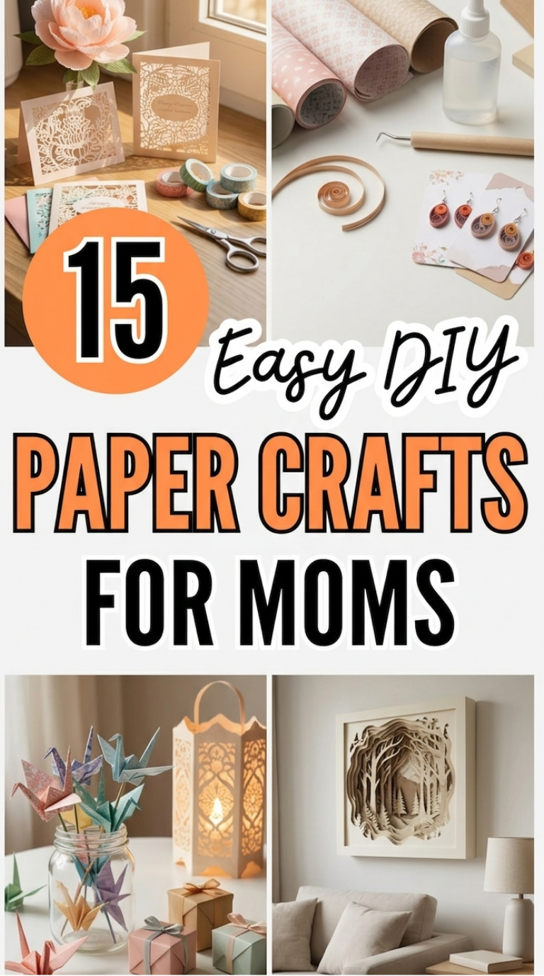 15 Easy DIY Paper Crafts for Moms That Wow