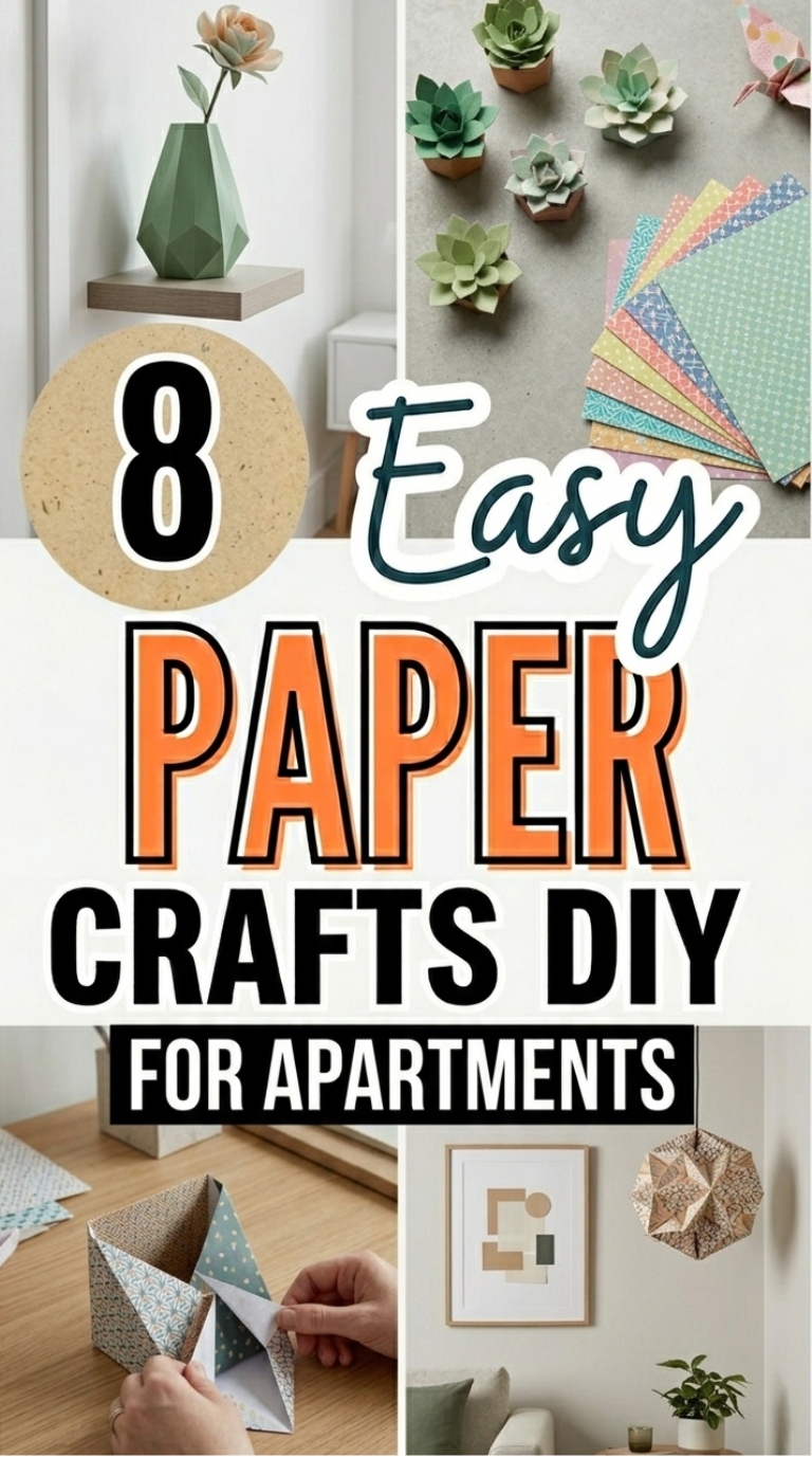 8 Easy Paper Crafts DIY for Apartments You’ll Love Decorating