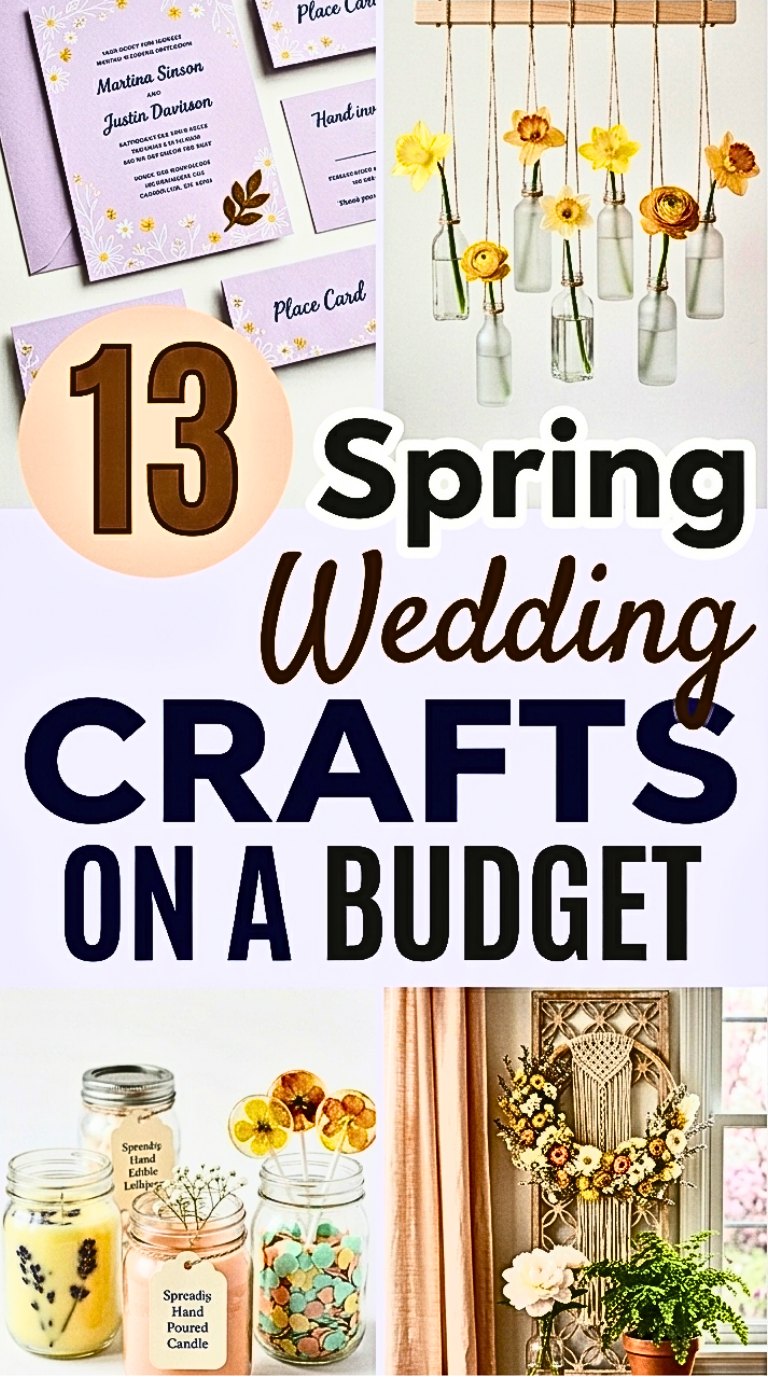 13 Spring Wedding Crafts on a Budget: Chic & Affordable