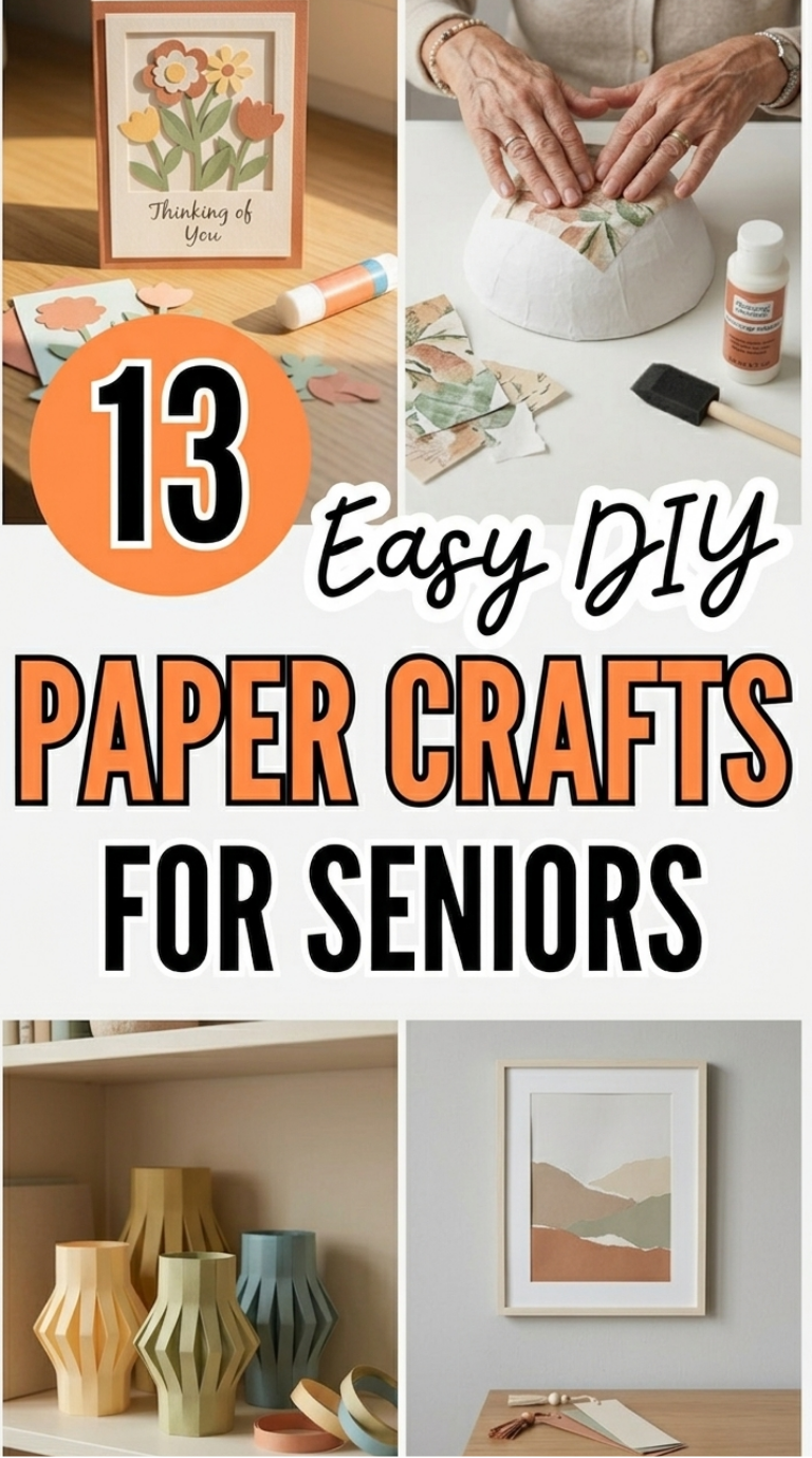 13 Easy DIY Paper Crafts for Seniors: Joyful Aging Creativity