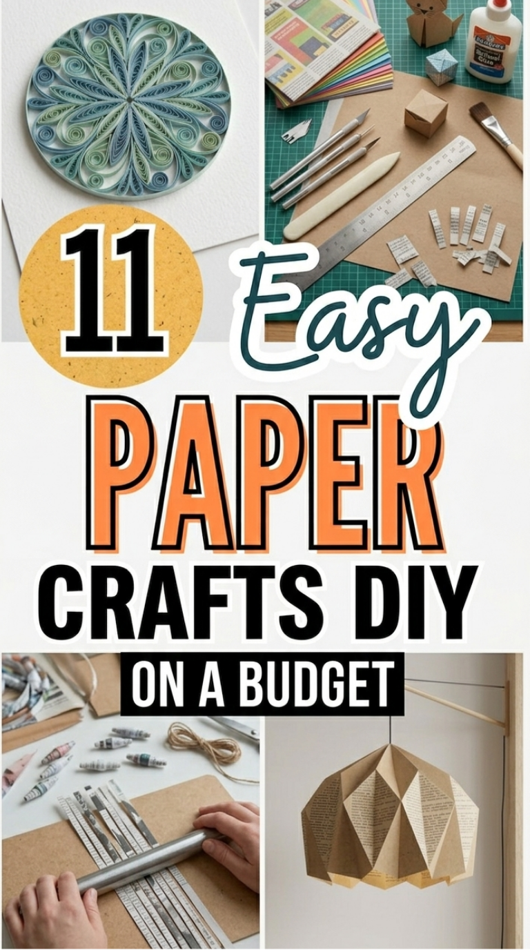 11 Easy Paper Crafts DIY on a Budget: Wow Them Cheap