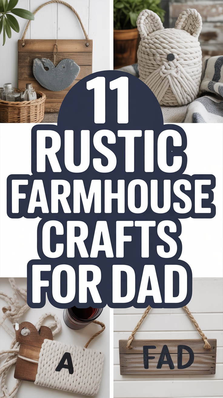🛠️ Rustic Farmhouse Crafts for Dad: DIY Gift Ideas He’ll Love