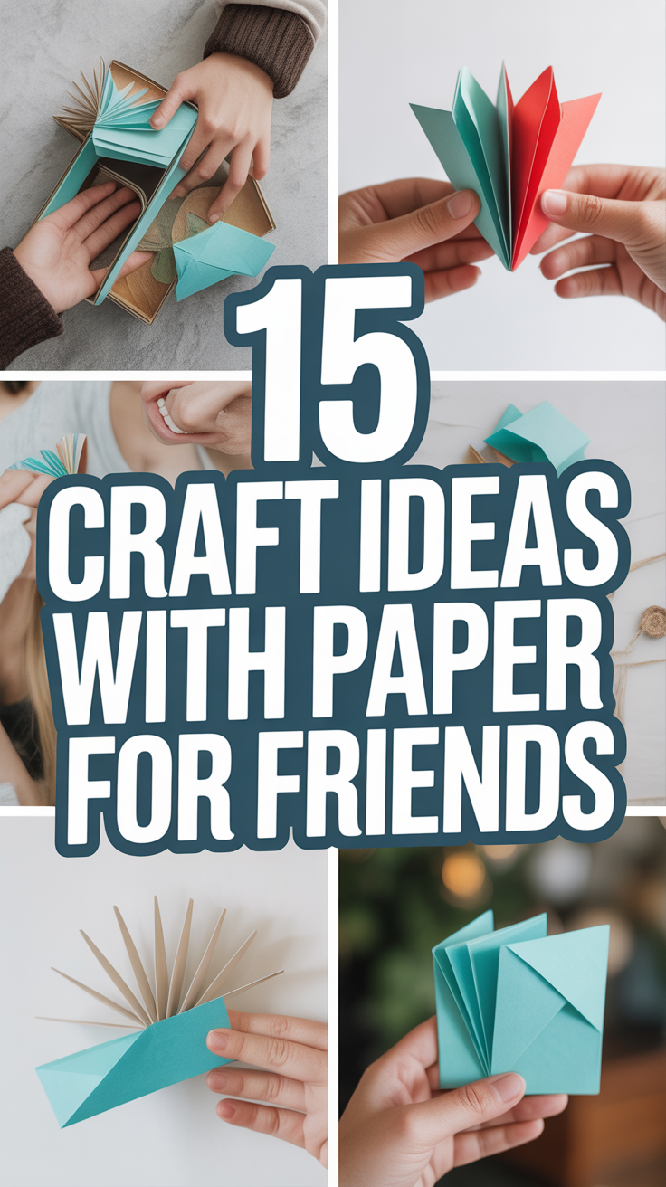 🎨 Creative Craft Ideas with Paper for Friends to Try Today