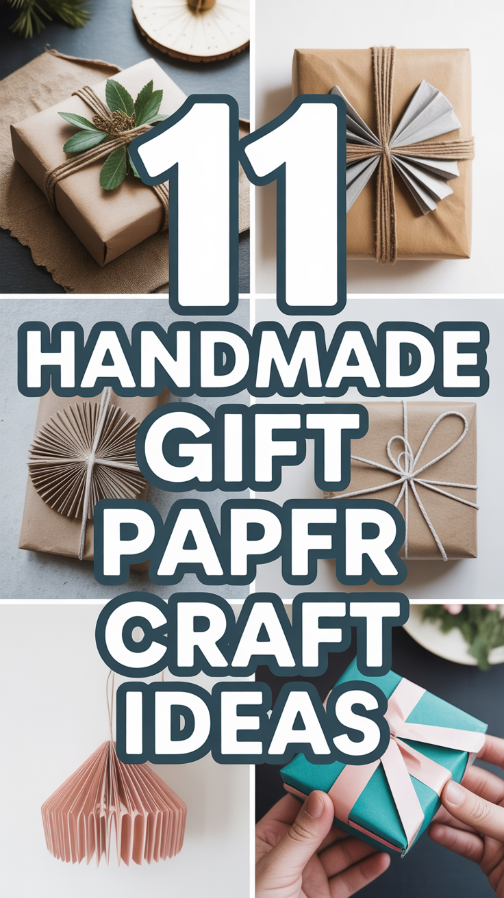 🎁 Handmade Gift Paper Craft Ideas for Unique Presents