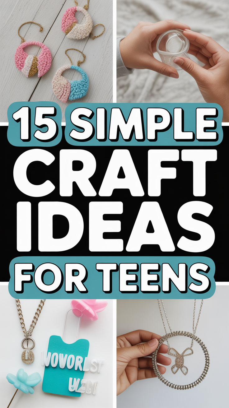 🎨 Simple Craft Ideas for Teens to Spark Creativity