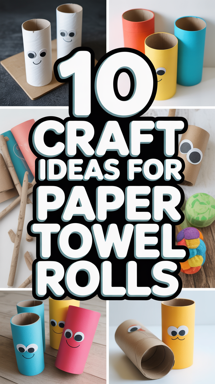 🎨 Creative Craft Ideas for Paper Towel Rolls You’ll Love