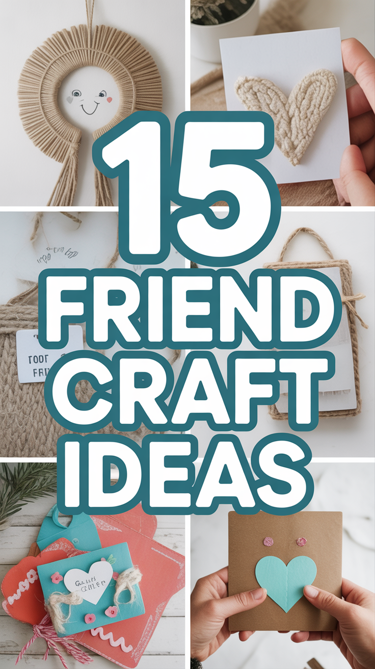 🎨 Creative Friend Craft Ideas for Meaningful Gifts