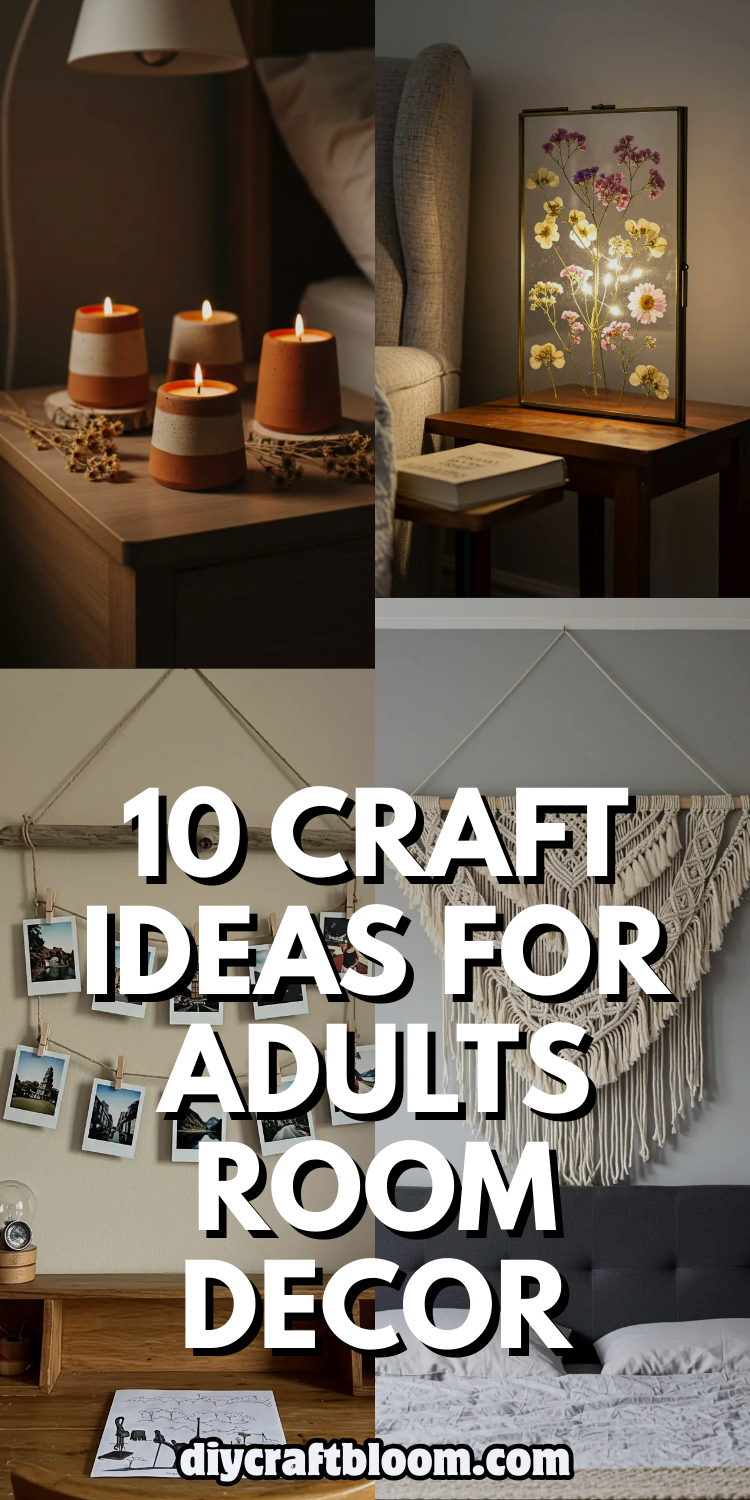 Craft Ideas for Adults Room Decor: 10 DIY Crafts to Make