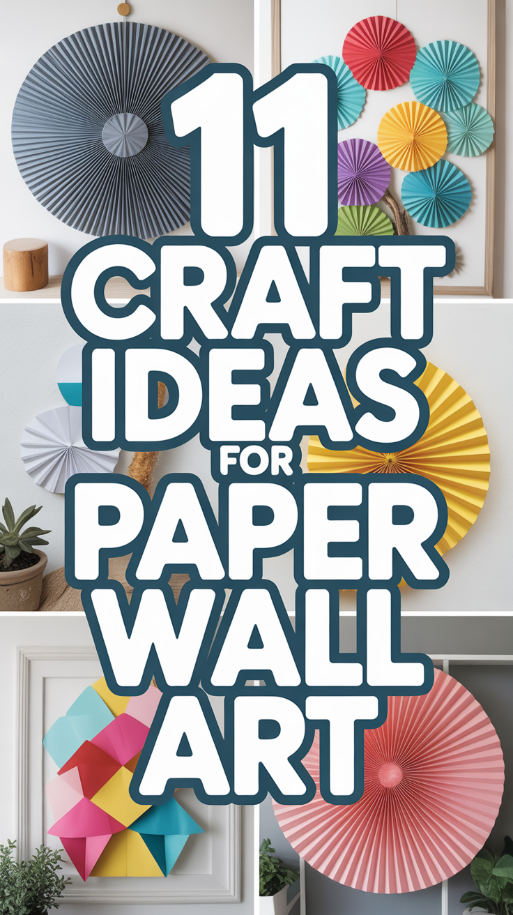 🎨 Unique Paper Wall Art Craft Ideas for Your Home Decor