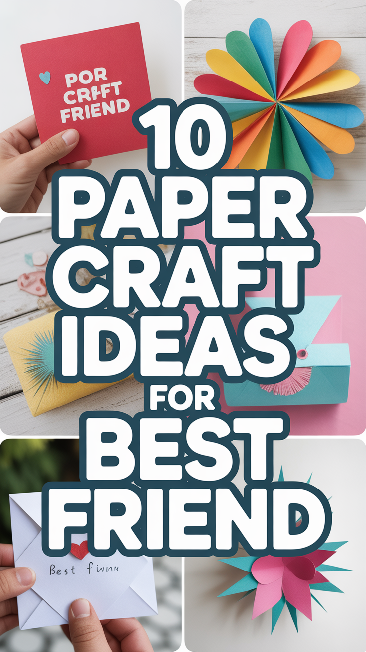 🎨 Creative Paper Craft Ideas for Best Friend Gifts