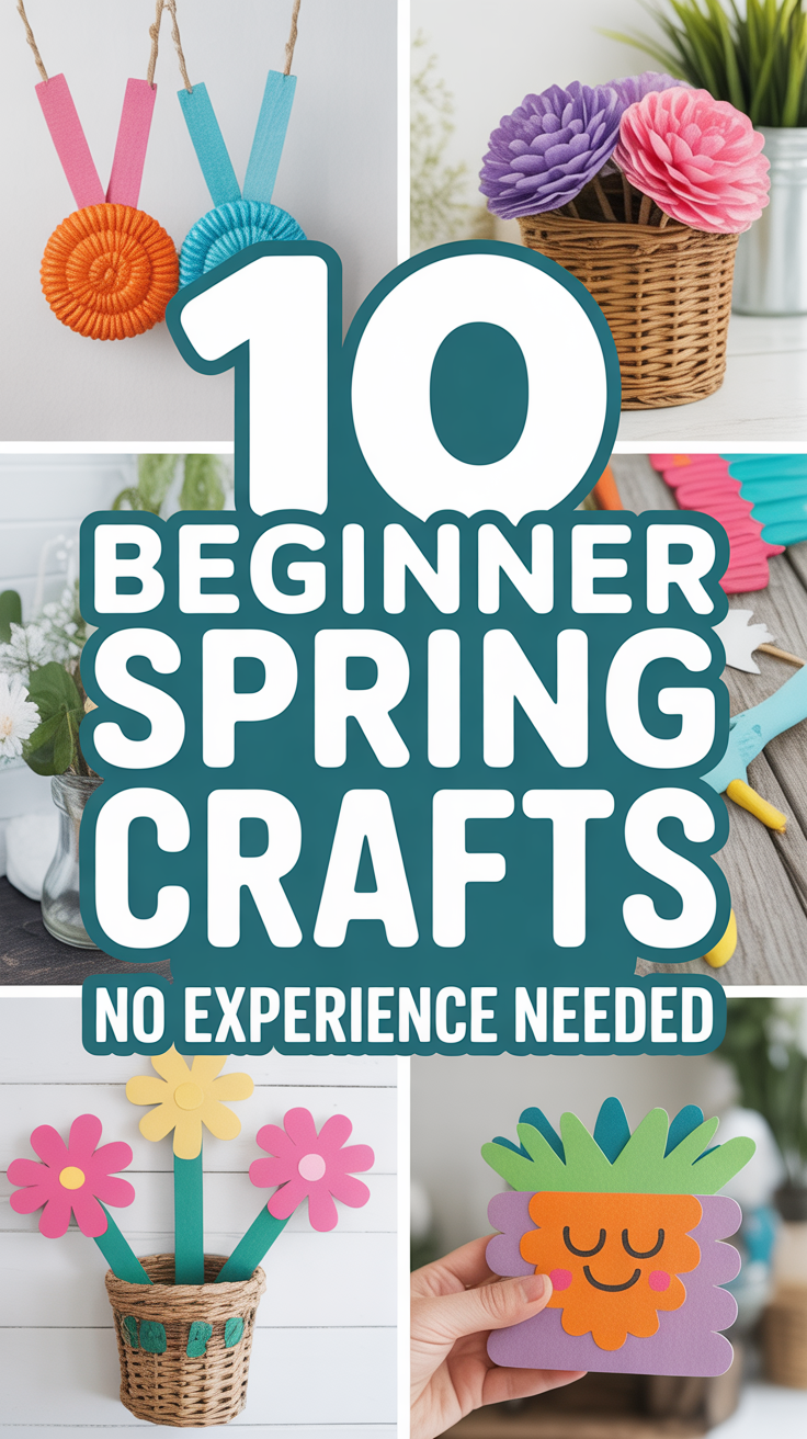 🌸 Easy Beginner Spring Crafts No Experience Needed