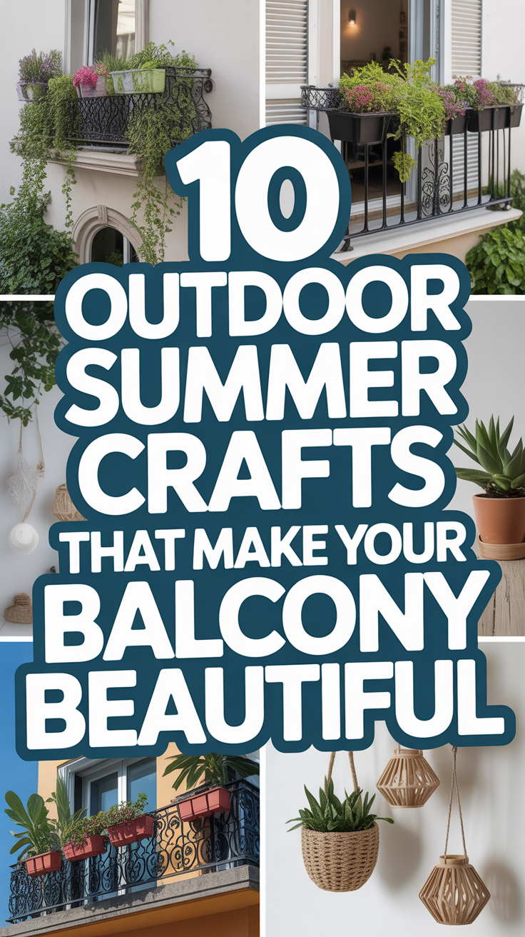 🌿 Outdoor Summer Crafts to Make Your Balcony Beautiful