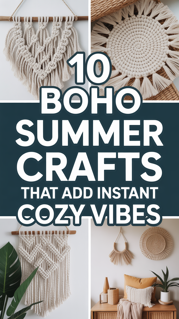 🌞 Boho Summer Crafts That Add Instant Cozy Vibes