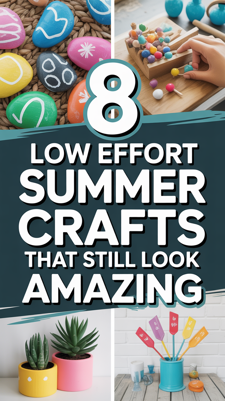 🌞 Low Effort Summer Crafts That Still Look Amazing