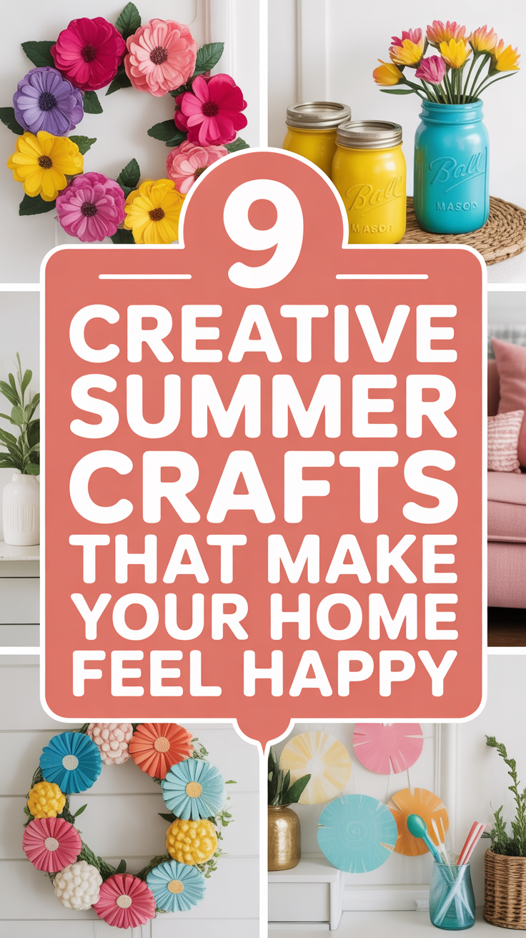 🌞 Summer Crafts That Make Your Home Feel Happy & Bright