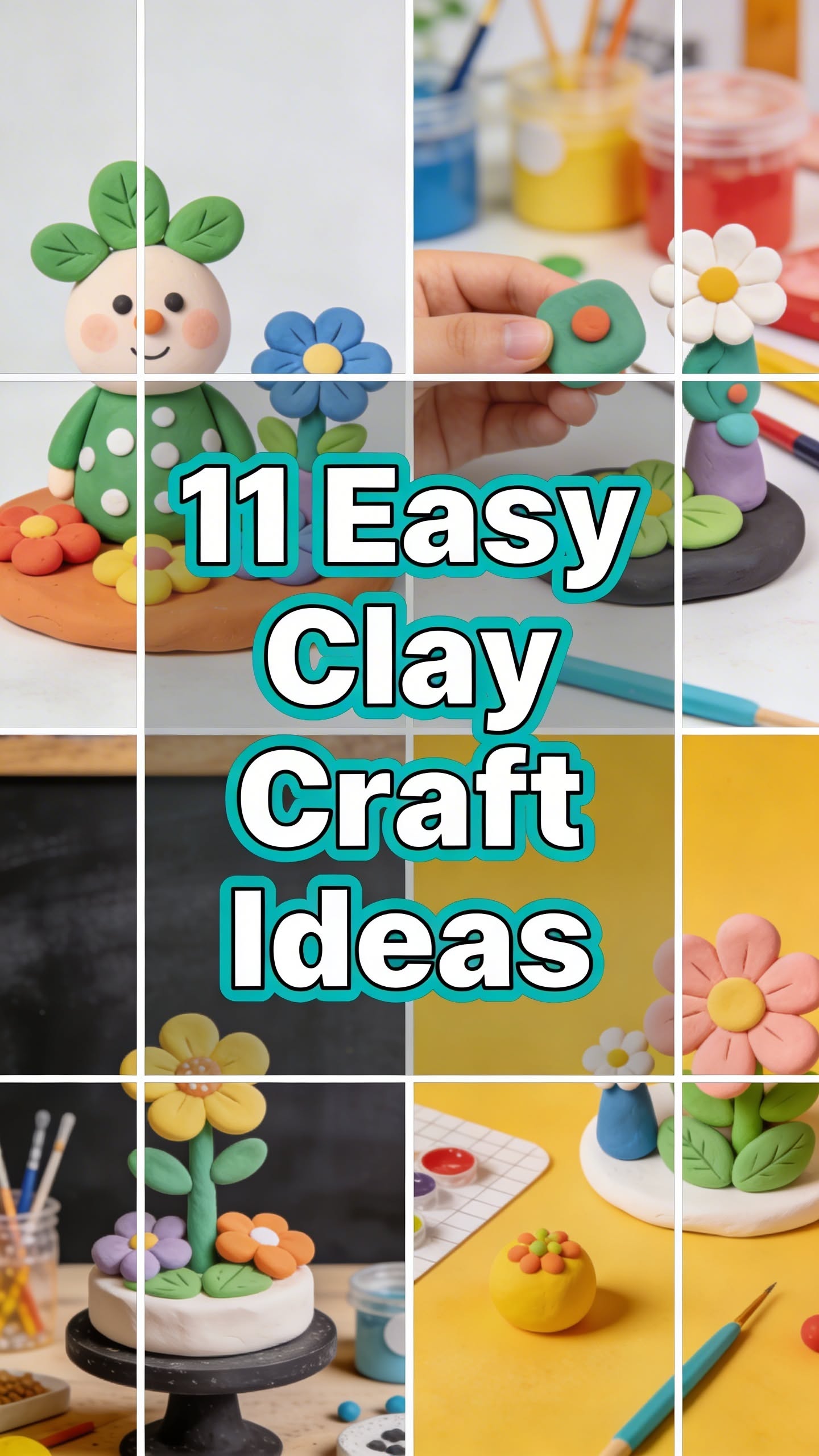 🎨 Easy Clay Craft Ideas for Beginners and Kids