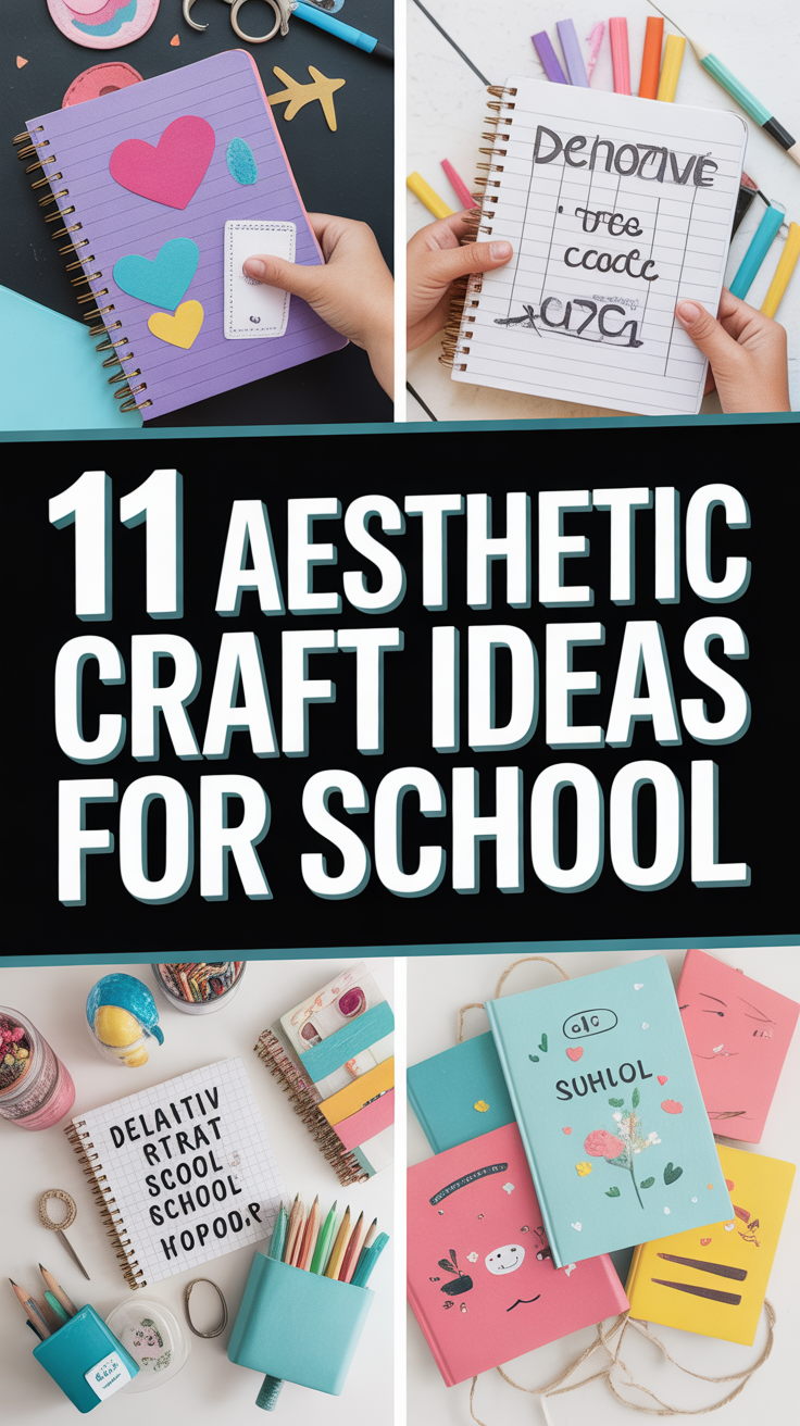 🎨 Aesthetic Craft Ideas for School Projects & Decor