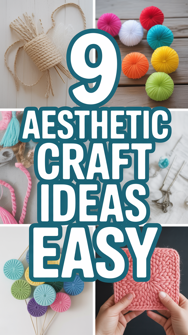 🎨 Easy Aesthetic Craft Ideas for Stunning DIY Projects
