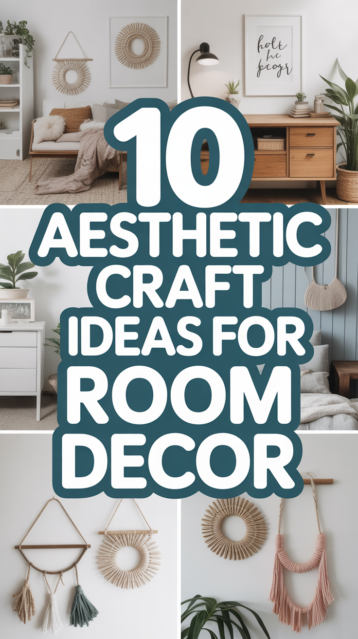 🎨 Aesthetic Craft Ideas for Room Decor to Transform Your Space